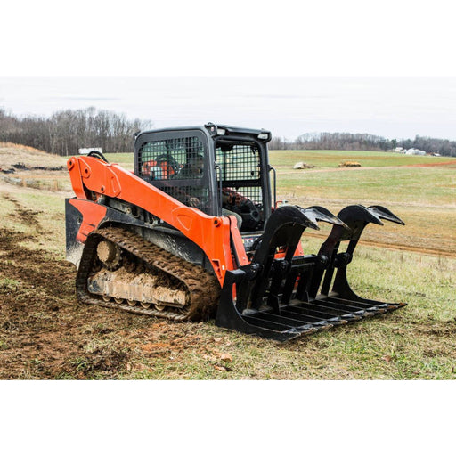 Loflin Fabrication Skid Steer Standard Duty Root Grapple in field