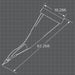 Loflin Fabrication Skid Steer Stump Bucket measurement