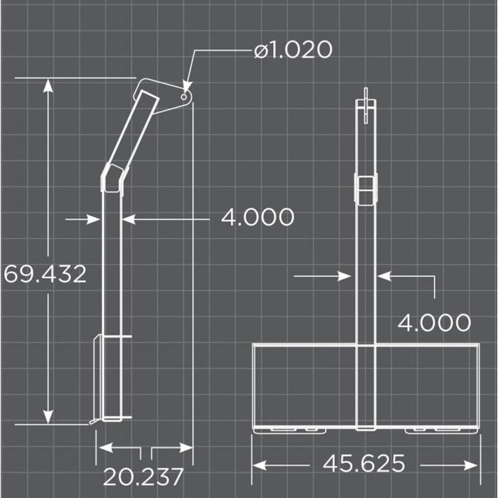 Loflin Fabrication Tree Boom measurement