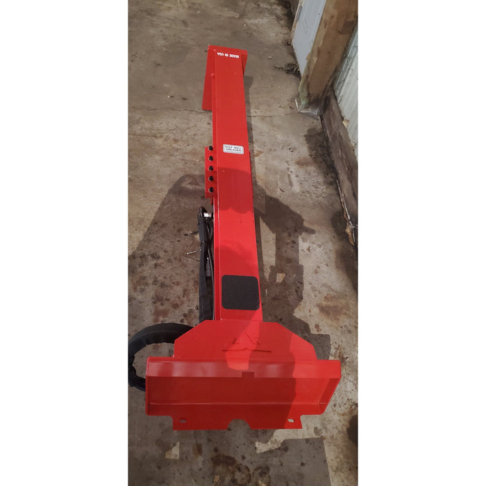 log splitter for skid steer top view