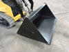 low profile skid steer bucket top side view