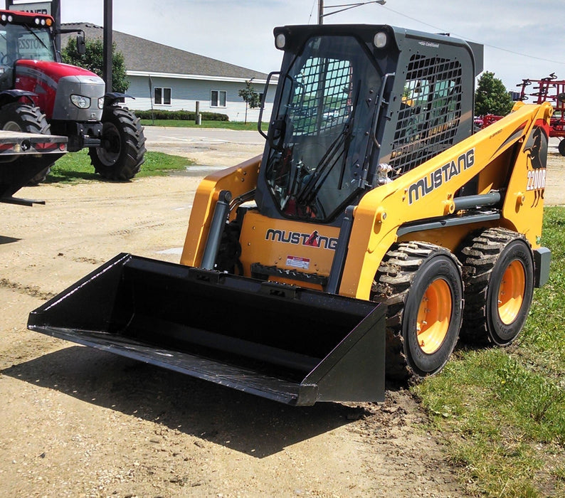 low profile skid steer side view