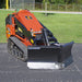 mini skid snow plow full view