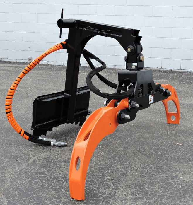 mini skid steer attachment on ground