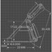 mini skid steer bucket dimensions chart