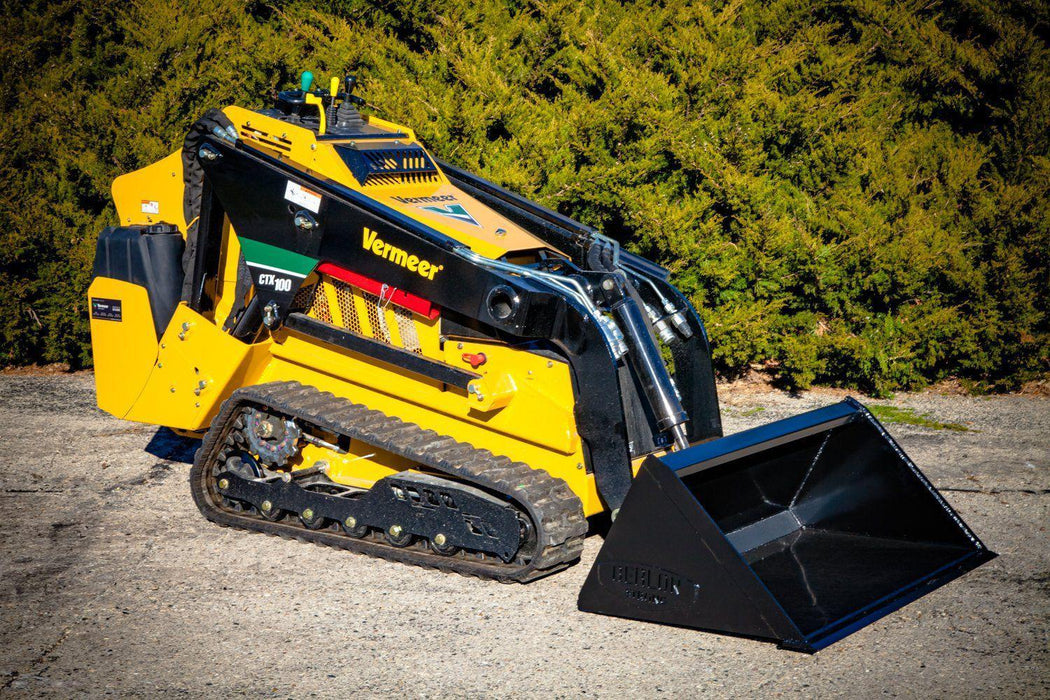 mini skid steer bucket left side view