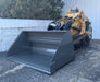 mini skid steer bucket left view