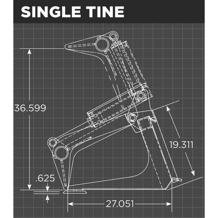 mini skid steer grapple bucket illustration