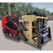 mini skid steer auger front left side view