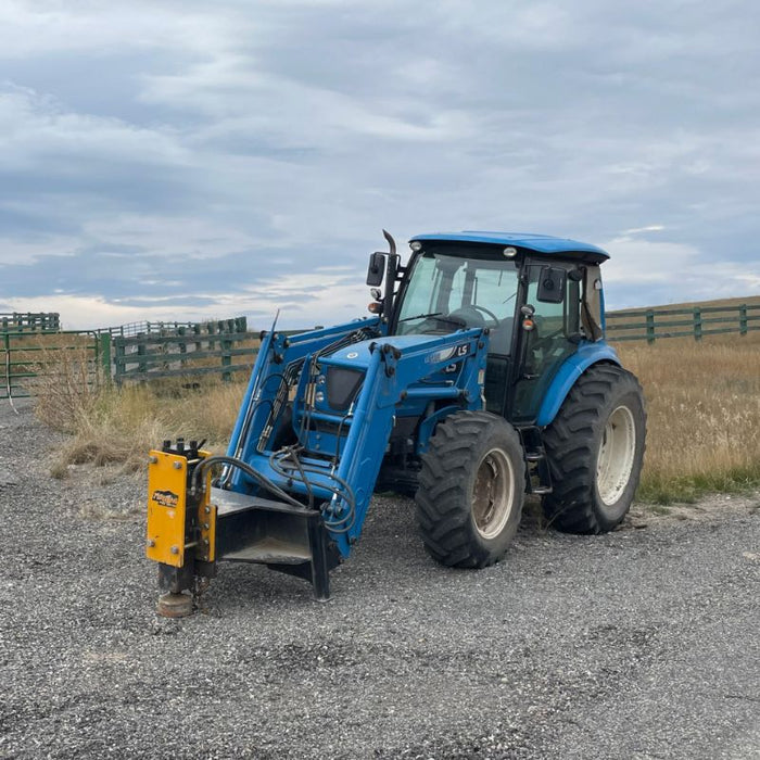 montana post driver for tractor front right view