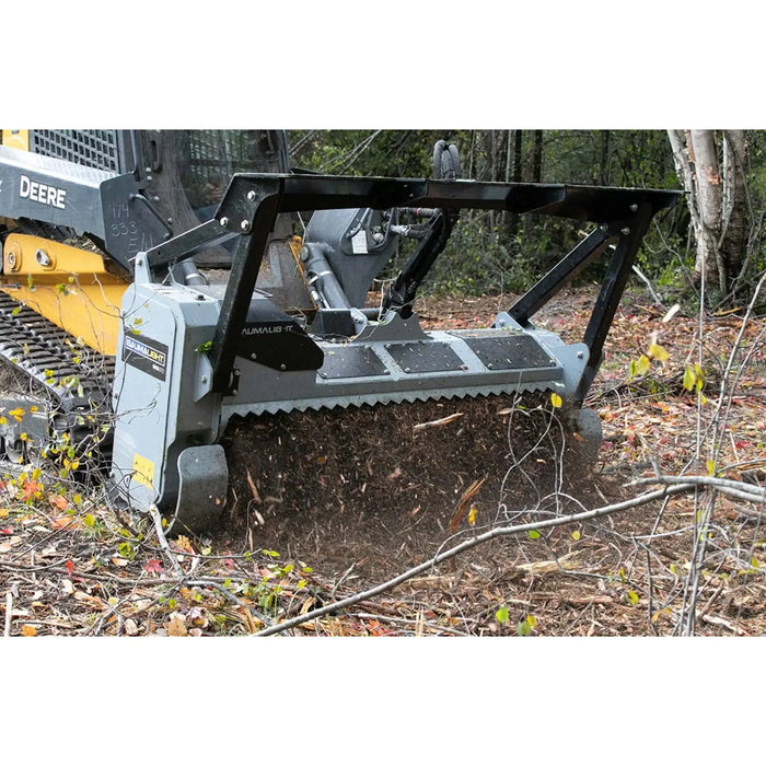 mulcher attachment for skid steer use