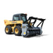 mulcher for skid steer in white background