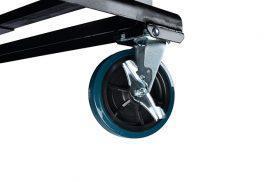 pallet fork attachment with wheels