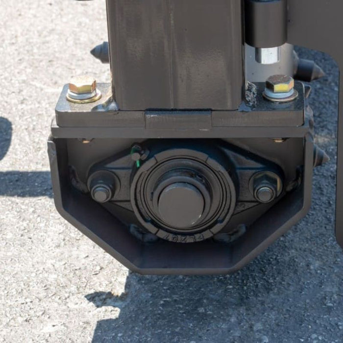 power rake attachment for skid steer close up