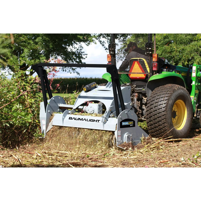 pto brush mulcher with heavy duty frame