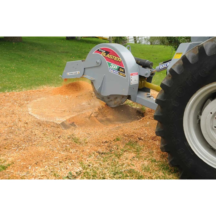 pto stump grinder for sale back view 