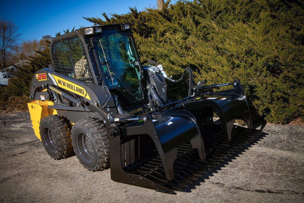 rock grapple bucket right side view