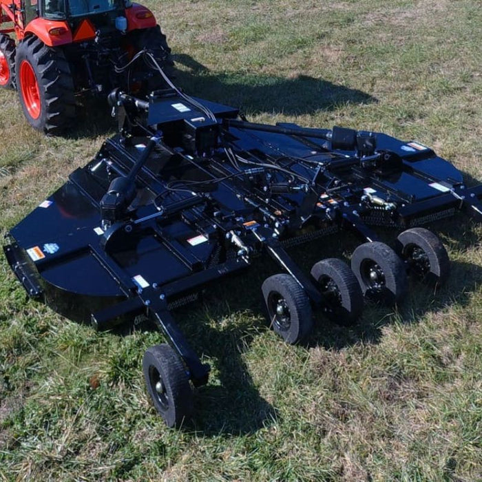 rotary cutter skid steer attached