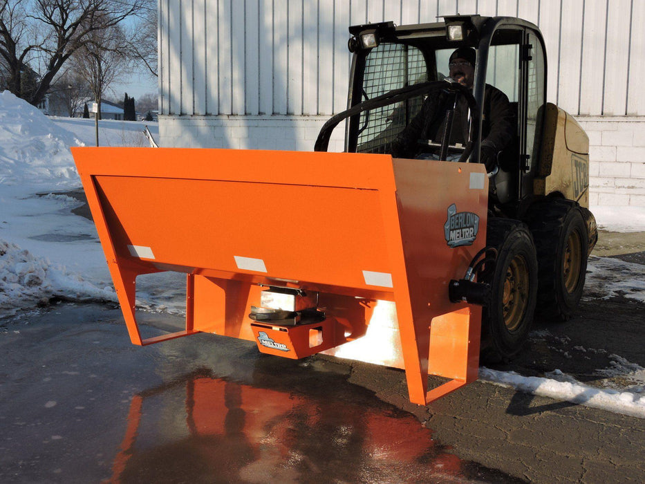 salt spreader tractor when attached