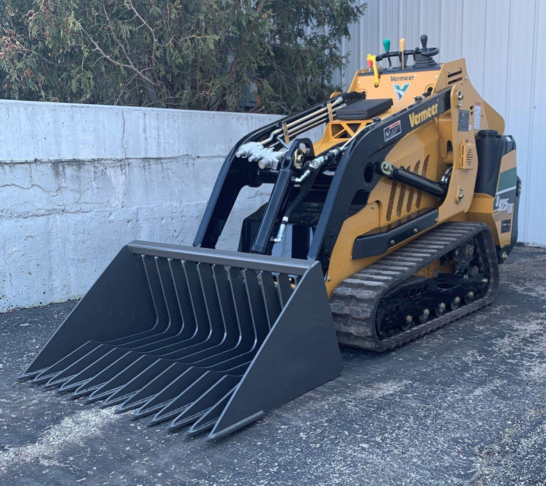 skeleton bucket skid steer side view