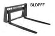 skid loader pallet forks	left side view