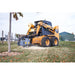 skid loader stump grinder zoom out