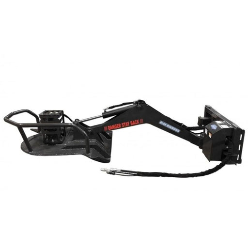 skid steer brush cutter in white background