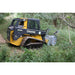 skid steer brush mulcher side view