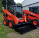 skid steer bucket attached side view