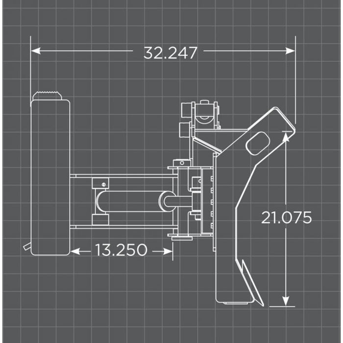 skid steer bulldozer blade dimensions