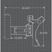 skid steer bulldozer blade dimensions