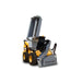 skid steer flail mowers front view in white background