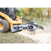 skid steer grinder attachment half view