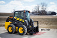 skid steer hay spear attached