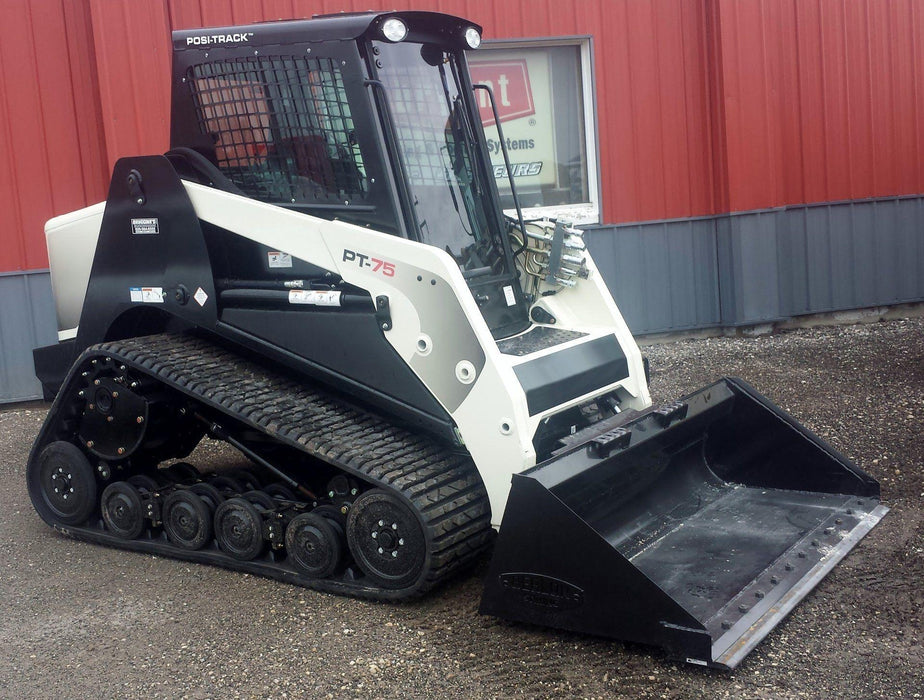 skid steer low profile bucket side view