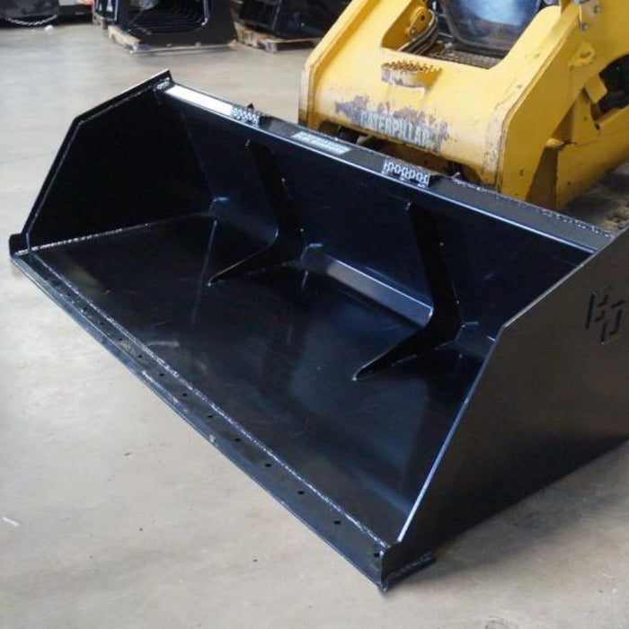 skid steer material bucket zoomed in