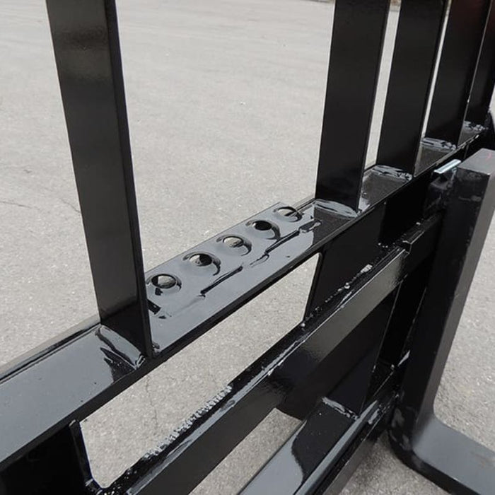 skid steer pallet forks for sale close up