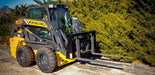 skid steer pallet forks right side view