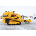 skid steer stump grinder attachment for sale on ground side view