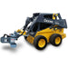 skid steer stump grinder in white background