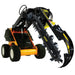 skid steer trencher attachment close up