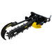 skid steer trencher attachment left side