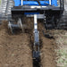 skid steer trencher  front view