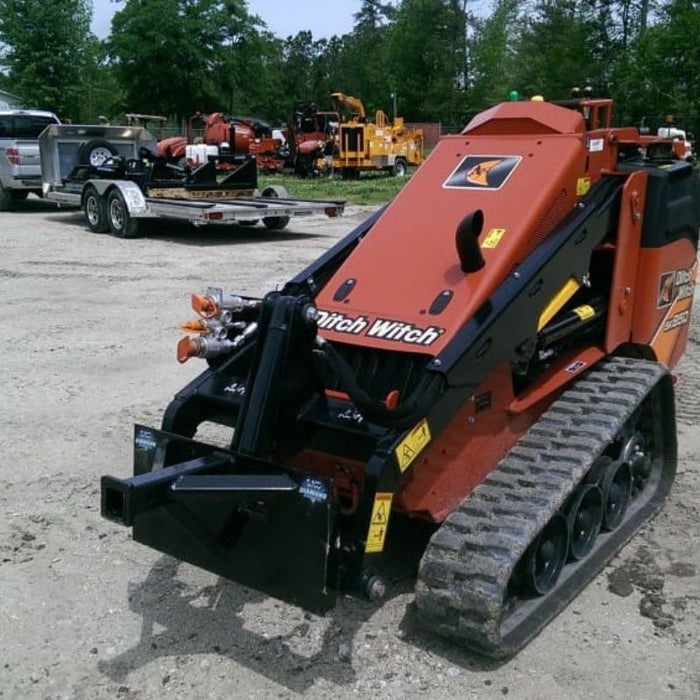 skid steer trailer mover attachment right side view