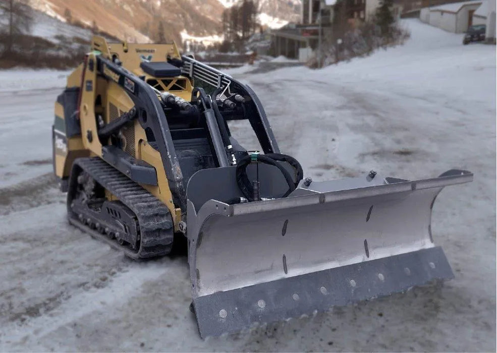 snow plow for a skid steer front view