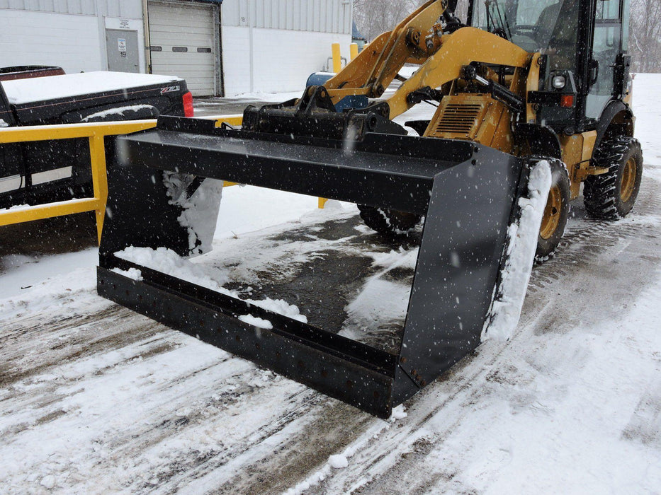 snow skid steer front view