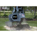 stump grinder attachment for excavator in action