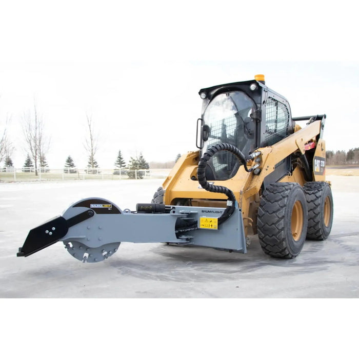 stump grinder for a skid steer left view