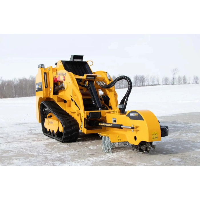 stump grinder skid steer for sale on ground right view