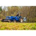 tractor pto brush mulcher back view